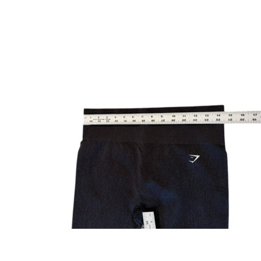 Gymshark Vital Seamless Leggings Womens Black Marl High Waist Workout Gym M EUC - Picture 5 of 5